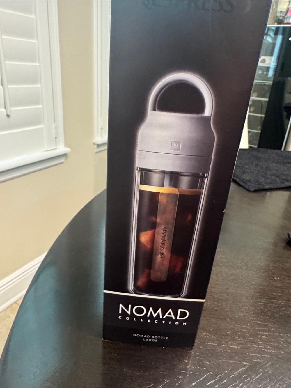 Nespresso Nomad Bottle in Gray and Clear